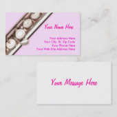 Cartes de visite de cannelure (Devant / Derrière)