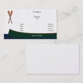 Cartes de visite de canoë (Devant / Derrière)