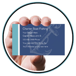 Cartes de visite de capitaine de bateau