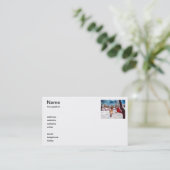 Cartes de visite de cardinal de sérénité d'hivers (Debout devant)