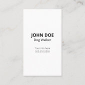 Cartes de visite de Carlin Dog (Dos)