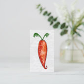 Cartes de visite de carottes - Légumes mignons (Debout devant)