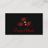 Cartes de visite de Carpe Diem de mascarade (Dos)
