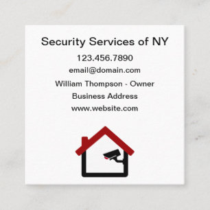 Cartes de visite de Carré des services de sécurité