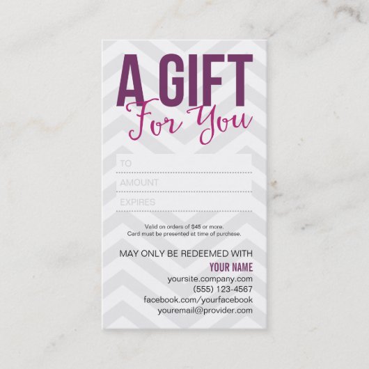 Cartes de visite de carte de certificat-prime (Devant)