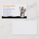 Cartes de visite de carte de profil de l'artiste (Devant / Derrière)