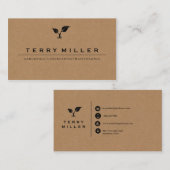 cartes de visite de carte de visite/jardinier de (Devant / Derrière)