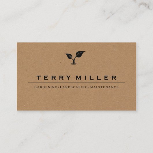cartes de visite de carte de visite/jardinier de (Devant)