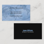 cartes de visite de carte du monde (Devant / Derrière)