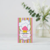 Cartes de visite de casquette de petit gâteau et (Debout devant)