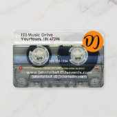 Cartes de visite de cassette DJ Retro T2 Audiotape (Dos)