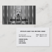 Cartes de visite de cautionnements (Devant / Derrière)