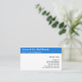 Cartes de visite de cautionnements (Debout devant)