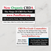 Cartes de visite de CBDA (Devant / Derrière)