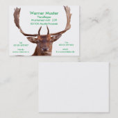 Cartes de visite de cerf (Devant / Derrière)