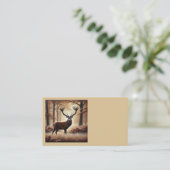 Cartes de visite de cerfs d'automne (Debout devant)
