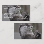 Cartes de visite de cerveau de loutre (Devant / Derrière)