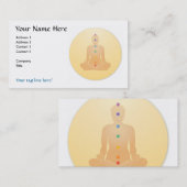 Cartes de visite de Chakras (Devant / Derrière)
