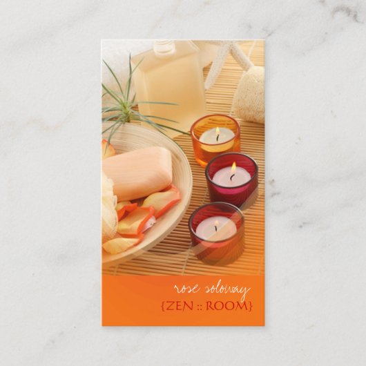 cartes de visite de chambre zen (Devant)