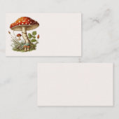 Cartes de visite de champignons magiques (Devant / Derrière)