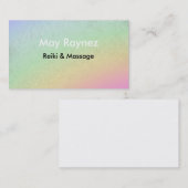 Cartes de visite de chant religieux de LightWorker (Devant / Derrière)