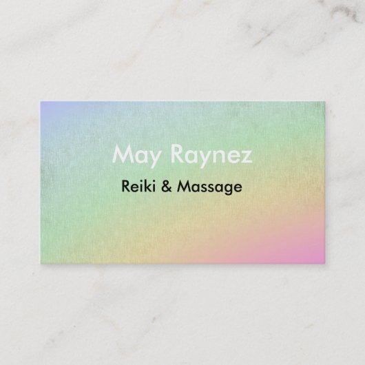 Cartes de visite de chant religieux de LightWorker (Devant)