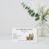 Cartes de visite de chariot élévateur (Debout devant)