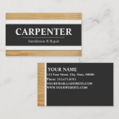 Cartes de visite de charpentier (Devant / Derrière)