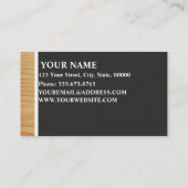 Cartes de visite de charpentier (Dos)