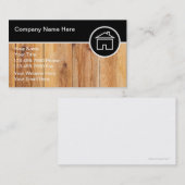 Cartes de visite de charpentier (Devant / Derrière)