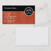 Cartes de visite de charpentier (Devant / Derrière)