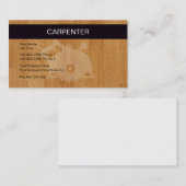 Cartes de visite de charpentier (Devant / Derrière)