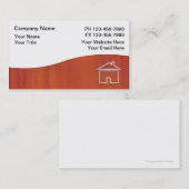 Cartes de visite de charpentier (Devant / Derrière)