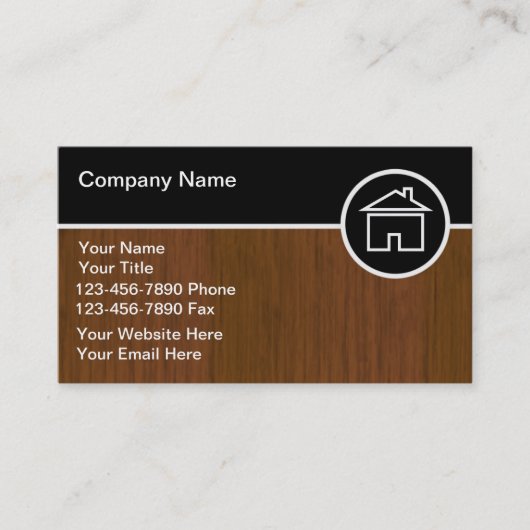 Cartes de visite de charpentier (Devant)