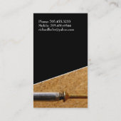 Cartes de visite de charpentier et de plancher (Dos)