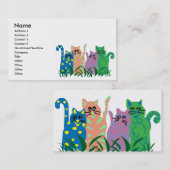 Cartes de visite de chat d'amis (Devant / Derrière)