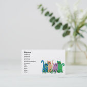 Cartes de visite de chat d'amis (Debout devant)