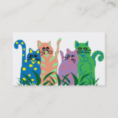 Cartes de visite de chat d'amis (Dos)