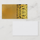Cartes de visite de chat de taches de Jaguar de (Devant / Derrière)
