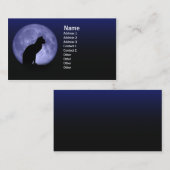Cartes de visite de chat noir (Devant / Derrière)