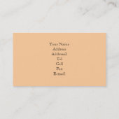 Cartes de visite de chats de ragondin du Maine (Dos)