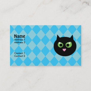 Cartes de visite de chats noirs