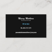 Cartes de visite de chauffeur (Dos)