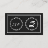 Cartes de visite de chauffeur "de film silencieux" (Devant)