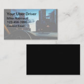 Cartes de visite de chauffeur de service de voitur (Devant / Derrière)