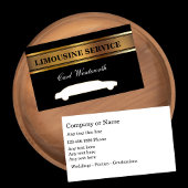 Cartes de visite de chauffeur Limo Classy