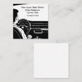 Cartes de visite de chauffeur Uber local simple th (Devant / Derrière)