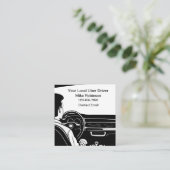 Cartes de visite de chauffeur Uber local simple th (Debout devant)