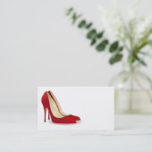 CARTES DE VISITE DE CHAUSSURES ROUGES À HAUT NIVEA (Debout devant)