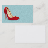 CARTES DE VISITE DE CHAUSSURES ROUGES À HAUT NIVEA (Devant / Derrière)